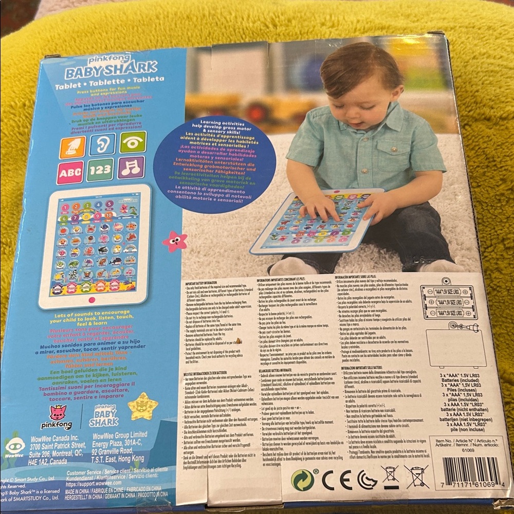 Pinkfong Baby Shark Learning Tablet - Multicolor - Picture 2 of 3
